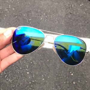 Blue Aviator Ray-Bans